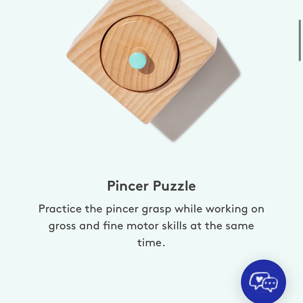 Lovevery Wooden Pincer Puzzle Toy + opposite balls